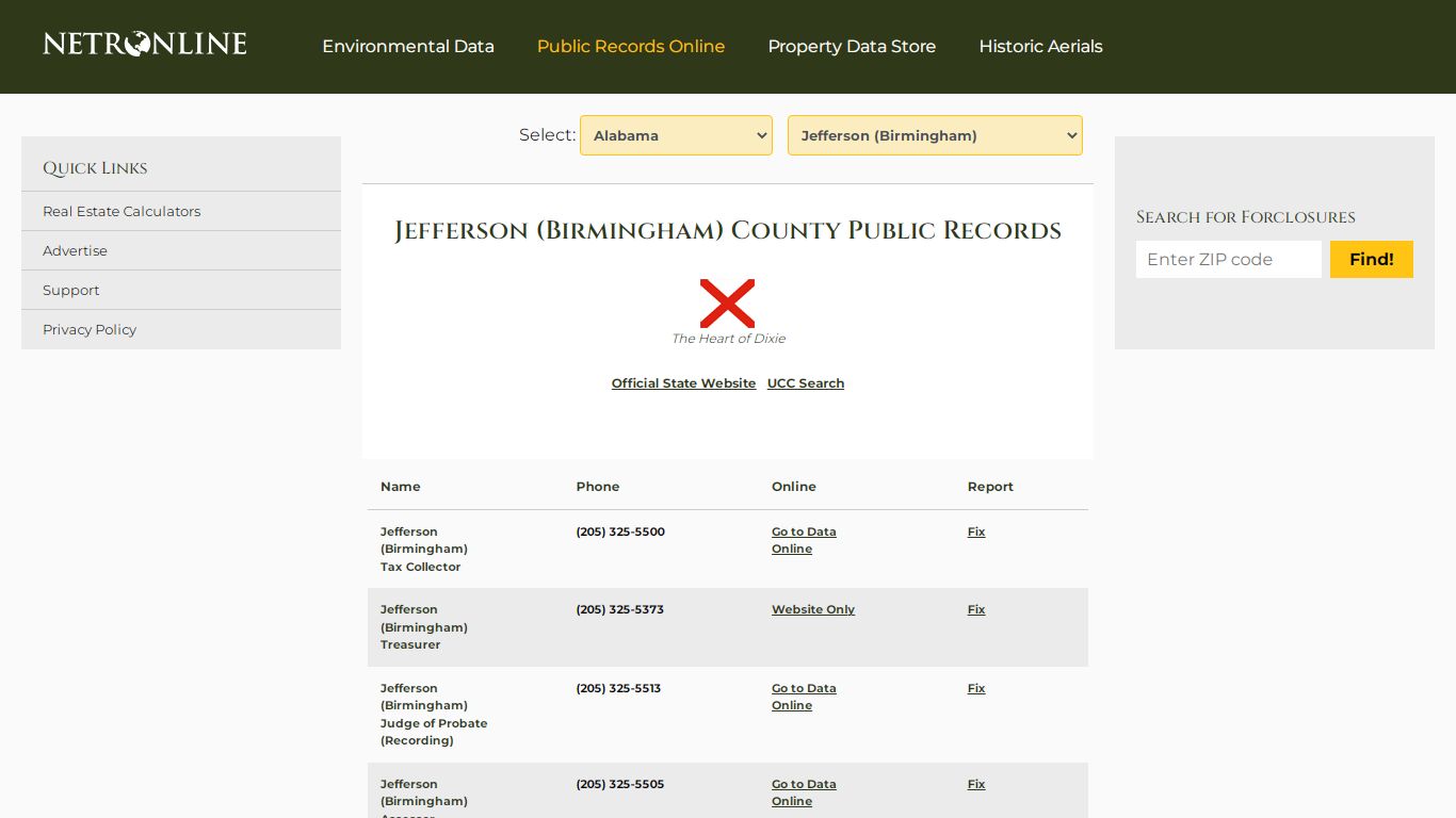 Jefferson (Birmingham) County Public Records - NETROnline.com